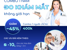 [COMBO ĐO-KHÁM MẮT 1 NĂM] CHĂM SÓC MẮT TRỌN VẸN - TRỌN 365 NGÀY MẮT SÁNG KHỎE😎