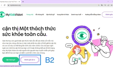 PHÁT HIỆN NGUY CƠ CẬN THỊ CHỈ VỚI 1 CÁCH ĐƠN GIẢN
