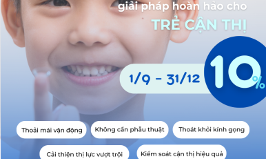 (GIẢM GIÁ 10%) KÍNH ÁP TRÒNG CỨNG ĐEO BAN ĐÊM ORTHO-K: GIẢI PHÁP HOÀN HẢO CHO TRẺ CẬN THỊ