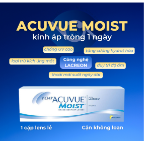 [LENS LẺ 1 NGÀY] ACUVUE MOIST KHÔNG LOẠN