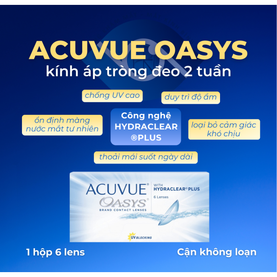 [LENS HỘP 2 TUẦN] ACUVUE OASYS KHÔNG LOẠN